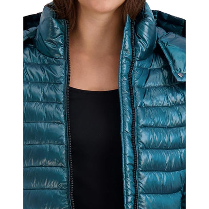 Cole Haan Doudoune Perle à Capuche Amovible Émeraude TP (8-10), Émeraude, M
