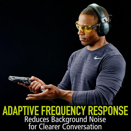 3M Safety TAC100-OTH Black Peltor Sport Tactical 100 Electronic Hearing Protector, Ear Protection, NRR 22 Db, Ideal for Shooting and Hunting