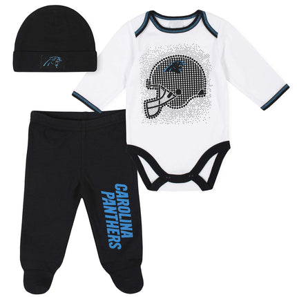 NFL 3 Pack BODYSUIT FOOTED PANT AND CAP, Blue boyC
