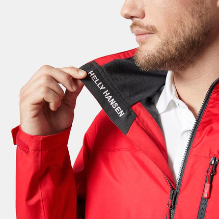Helly Hansen Men's Crew Jacket, Red 2.0, XL