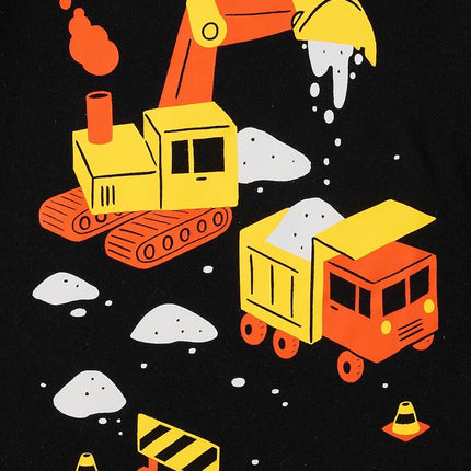 The Children's Place T-shirts graphiques à manches courtes Véhicules pour bébés et tout-petits garçons, paquet multiple, Voitures de course/Train/Construction, 12-18 mois