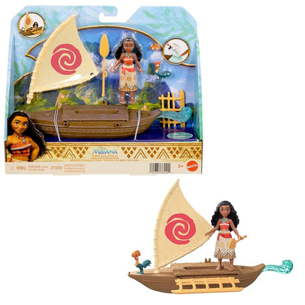 Mattel Disney Toys, Moana Small Doll & Floating Bo