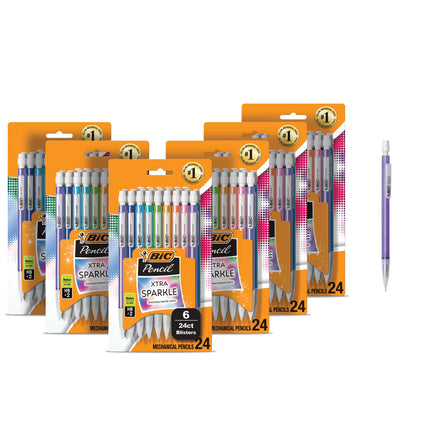 BIC Xtra-Sparkle Number 2 Mechanical Pencils With 