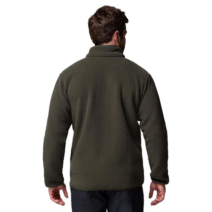 Columbia Men's Rugged Ridge High Pile Full Zip, Full Zip Fleece Jacket, Greenscape, Small