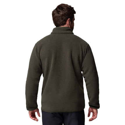 Columbia Men's Rugged Ridge High Pile Full Zip, Full Zip Fleece Jacket, Greenscape, Small