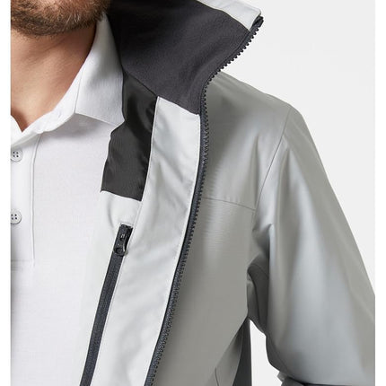 Helly Hansen Men's Crew Jacket, Grey Fog 2.0, M
