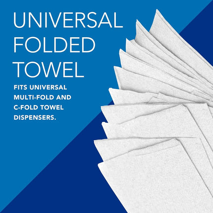 Scott C Fold Paper Towels (01510) with Fast-Drying Absorbency Pockets, 12 Packs/Case, 200 C Fold Towels/Pack