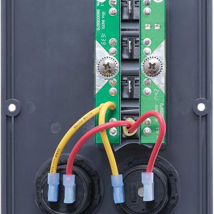 Blue Sea Systems 4321 Circuit Breaker Switch Panel, Black, Gray