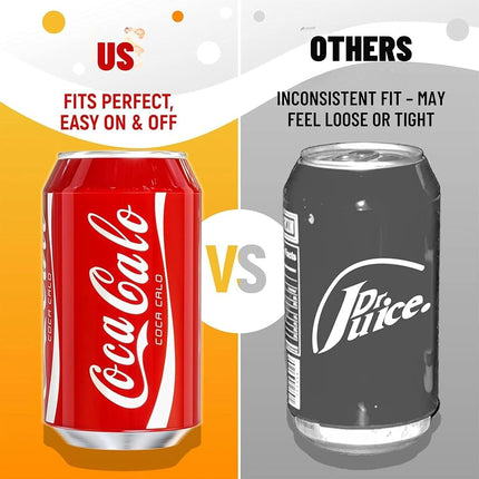 BeerSkin Silicone Can Covers that Look Like Soda 12 oz (355 ml) - 10 Pk