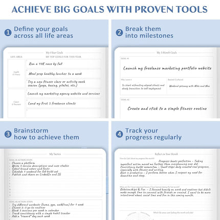 Legend Planner - Periwinkle A4 Weekly & Daily Goal Journal