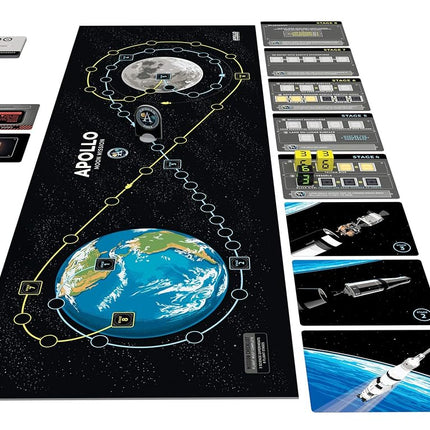 Buffalo Games - Apollo Games (NASA) - Jeu de stratégie Long Play - Idéal pour les soirées jeux - Mission spatiale