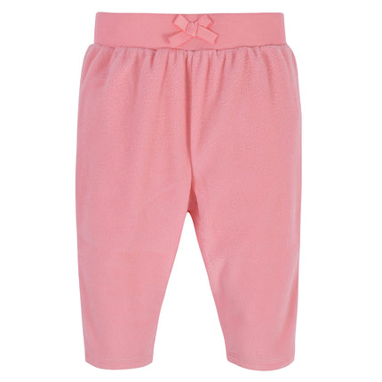 Gerber Baby Girls' 4-Pack Microfleece Pants, Floral, 12 Months