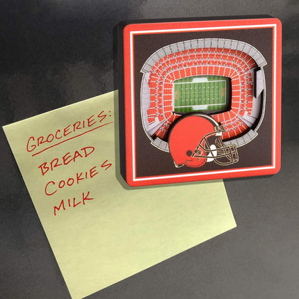 NFL Cleveland Browns - FirstEnergy Stadium 3D StadiumView Magnet3D StadiumView Magnet, Team Colors, Small (8493311)
