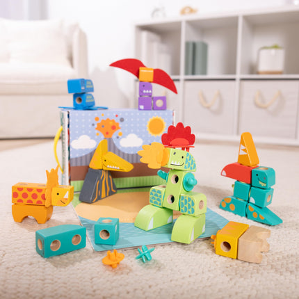 Juego de construcción de dinosaurios Blockables