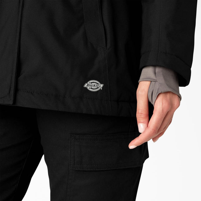 Dickies Women�s Insulated Waterproof Jacket, Black, XX-Small