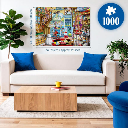 Ravensburger Disney Pixar Toy Store 1000 Piece Jigsaw Puzzle, Adult Puzzle with Disney and Pixar Characters, 70 x 50 cm, Ages 12 Years and Up