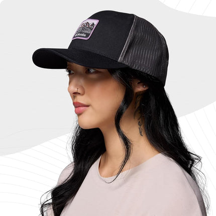 Columbia Unisex Mesh Snap Back, Snap Back Cap, Black/Sisters, One Size