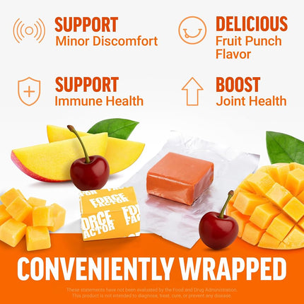 Force Factor Better Turmeric Maximum Joint Support, 1075mg Curcumin with Ginger to Support Mobility, Flexibility & Comfort, More Convenient Than Turmeric Gummies, Fruit Punch, 120 Soft Chews, 2-Pack