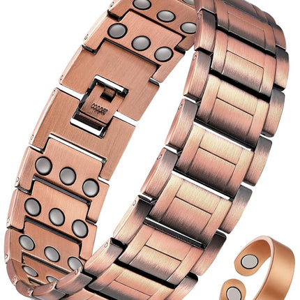 Feraco Copper Magnetic Bracelets for Men,Pure Copp