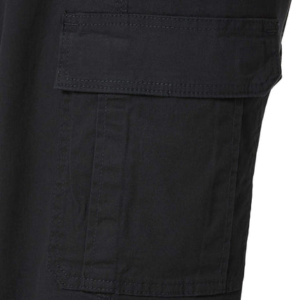 Wrangler Authentics Men's Relaxed Fit Stretch Cargo Pant Casual, Black, 50W x 32L
