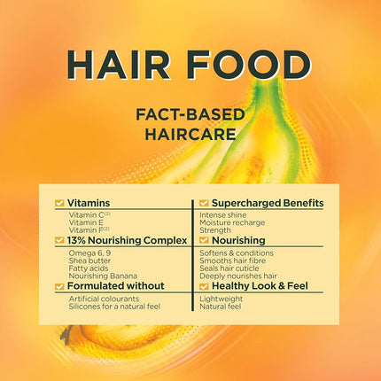 Garnier Ultimate Blends Hair Food, Banana 3-in-1 Dry Hair Mask Treatment, 390 ml