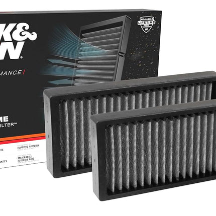 K&N Cabin Air Filter (2 pieces) compatible with Infinity, Nissan (VF1002)