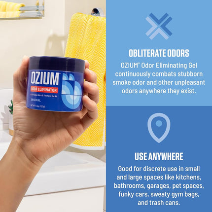 Ozium® Original - Eliminates Smoke & Odors Freshens Air - Car Home Office 4.5oz x4