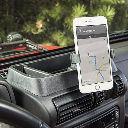 Rugged Ridge 13551.19 Dash Multi-Mount with Phone Holder for TJ/LJ