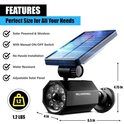 Bell+Howell Bionic Spotlight ASON TV LED Solar Motion Sensor Super Bright Waterproof Landscape Lights for Yard, Garden As Seen On TV