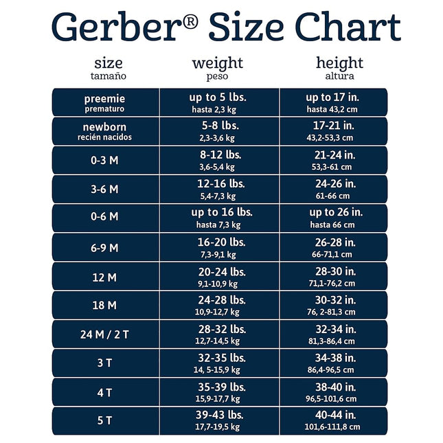 Gerber Baby Girls' 6-pack Long-sleeve Onesies Bodysuits, Castle, 0-3 Months