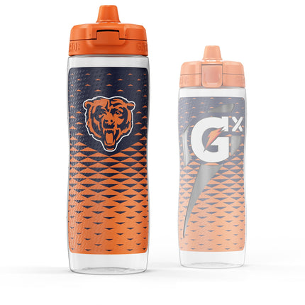 Gatorade Gx NFL Non-Slip Squeeze Bottles, 30 fl oz