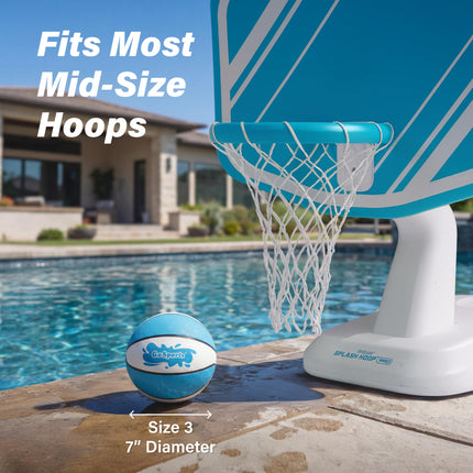 GoSports Water Basketballs 2 Pack - Size 3 (7 Inch), Great for Swimming Pool Basketball Hoops