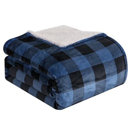 Elegant Comfort Ultra Soft Reversible Buffalo Plai