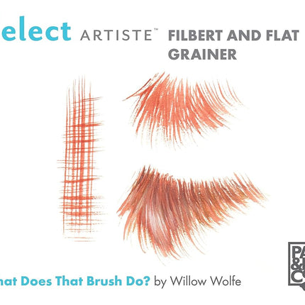 Princeton Select Artiste, Series 3750, Paint Brush for Acrylic, Watercolor and Oil, Grainer, 3/4 Inch