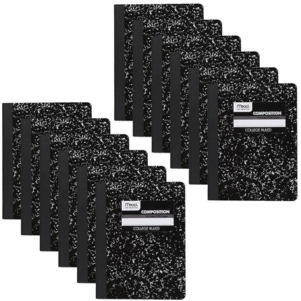 Mead Composition Notebooks, 12 Pack, College Ruled