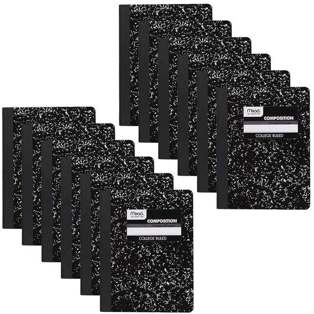 Mead Composition Notebooks, 12 Pack, College Ruled