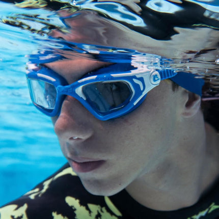 Cressi since 1946 - Vortex swimming goggles for adults men and women with curved lenses wide vision hybrid TPE construction semi rigid frame adaptable fit for pool training