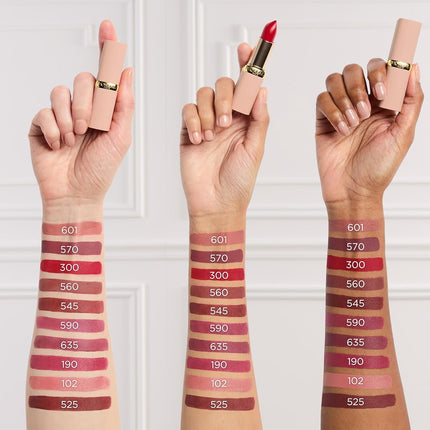 L'Oreal Paris Colour Riche Blurred Matte Lipstick for Moisturized Lips, Lip Makeup with Argan Oil and Vitamin E, Worth It Intense
