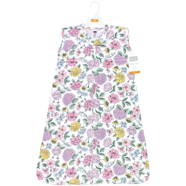 Saco de dormir, manta portátil de algodón sin mangas unisex para bebé Hudson Baby, diseño de flores vintage, 0-6 meses
