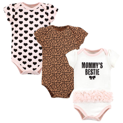 Hudson Baby Unisex Baby Cotton Bodysuits, Mommys B