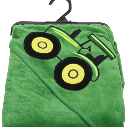 John Deere Serviette à capuche tracteur pour bébé garçon, Vert, Taille unique