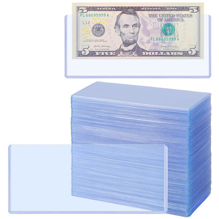 Uncle Paul 100PCS Banknotes Top-Insert Holders - C