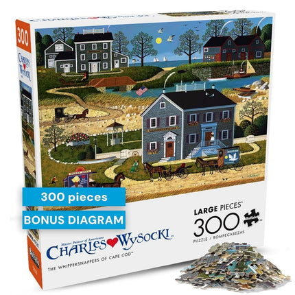 Buffalo Games - Charles Wysocki - The Whippersnappers of Cape Cod - Jigsaw Puzzle for Adults - Challenging Puzzle Perfect for Game Nights - Finished Size is 21.25 x 15.00