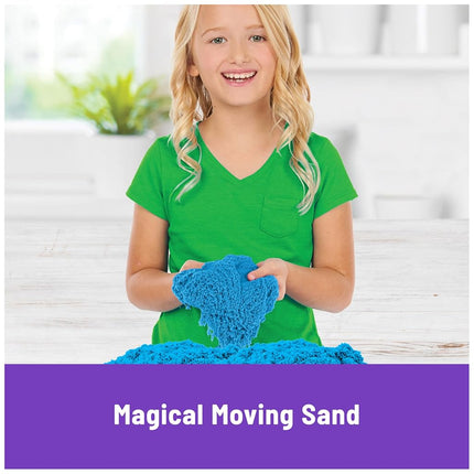 Kinetic Sand, Castle Containers 10-Colour Pack Non-Toxic Educational and Creative Sensory Play Sand Toys for Boys and Girls Aged 3+