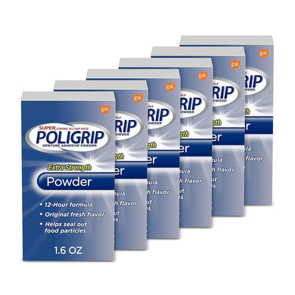 Super Poligrip Extra Strength Denture Adhesive Pow
