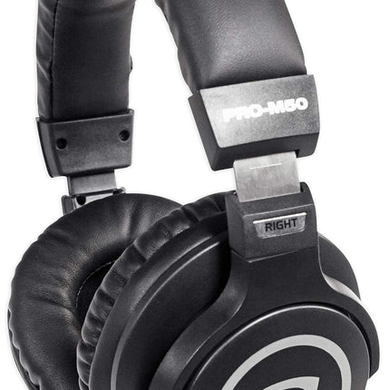 Auriculares de estudio Rockville PRO-M50 con cable en espiral desmontable