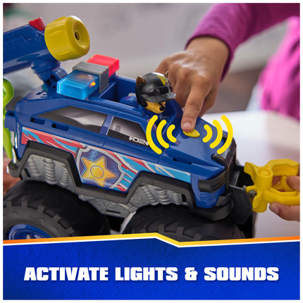 Patrulla Canina: Vehículo de Rescate Power Haulin' Cruiser de Chase, Camión de Juguete con Lanzador, Cabrestante Motorizado, Luces y Sonidos, Juguetes para Niños y Niñas a Partir de 3 Años