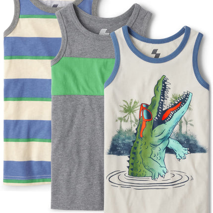 The Children's Place Big Boys' Tank Top, Gators, S