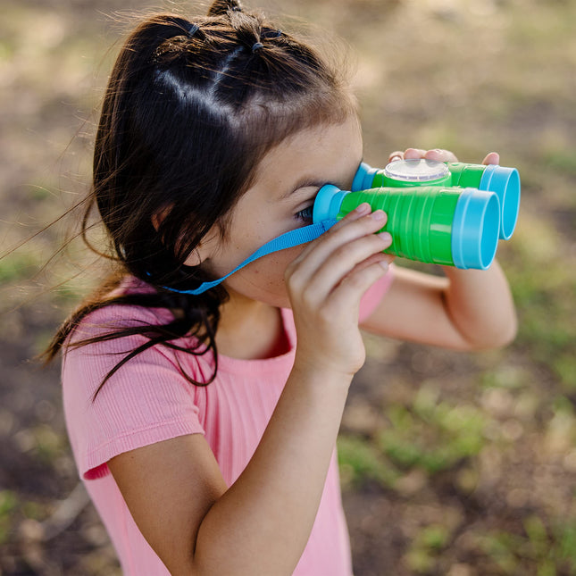 Melissa & Doug Let's Explore binoculars and compass set toy, Multicolour, Role play, Adventure and explore, Play without screen, 3 years+, Gift for boys or girls
