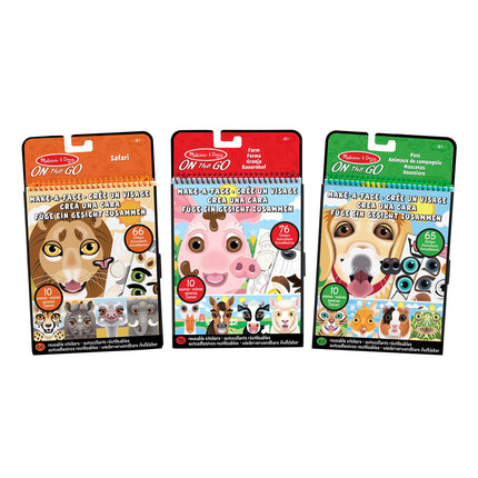 Melissa & Doug Make-A-Face Reusable Sticker Pad Bu